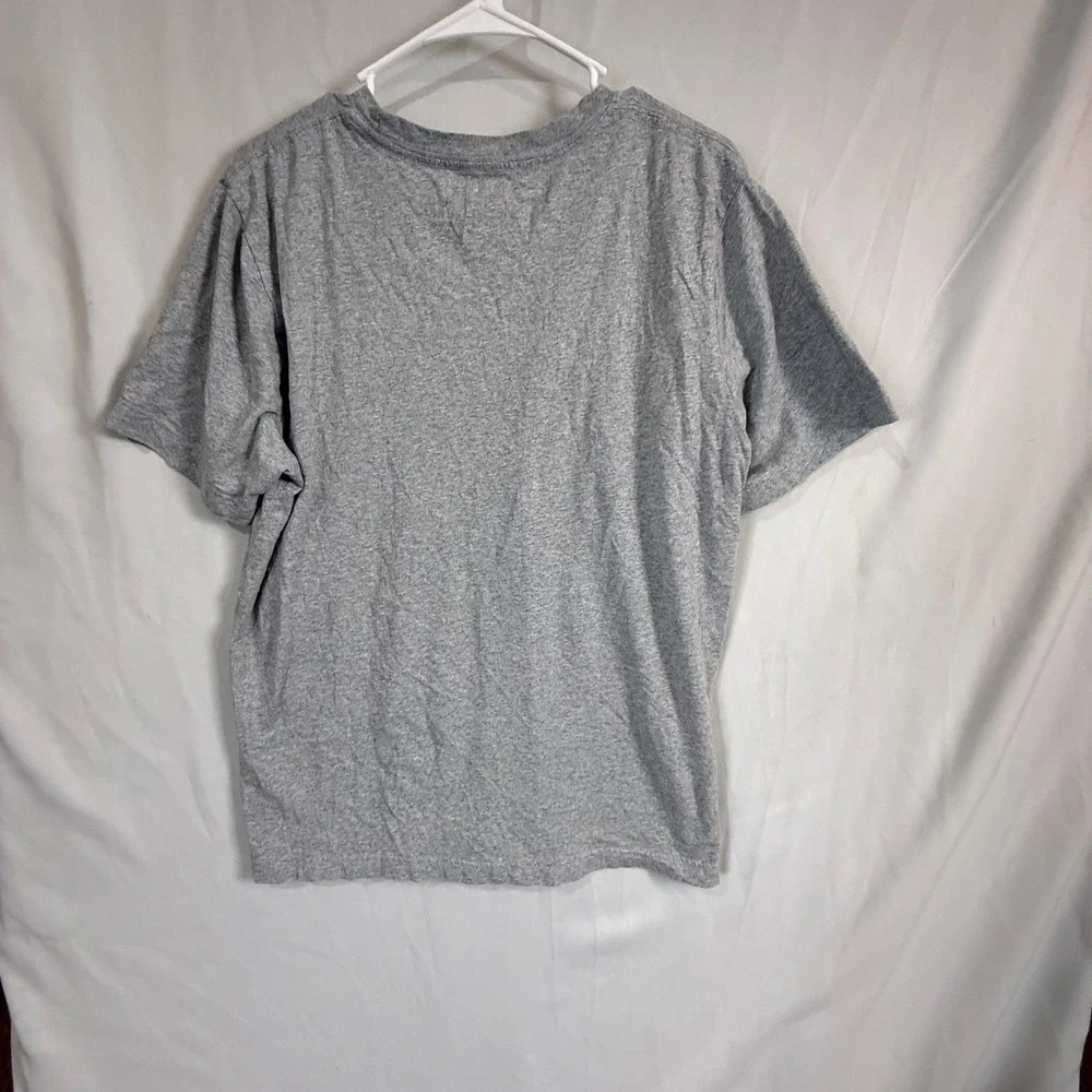 True Religion Buddha Guitar Graphic T Shirt Mens Large Gray Short Sleeve Crew‎